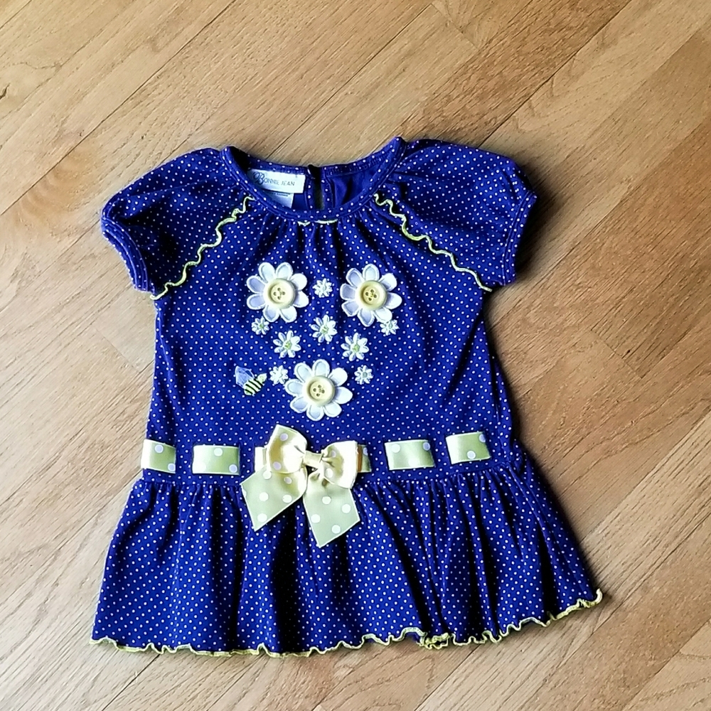 Bonnie Jean Navy Dress 2T